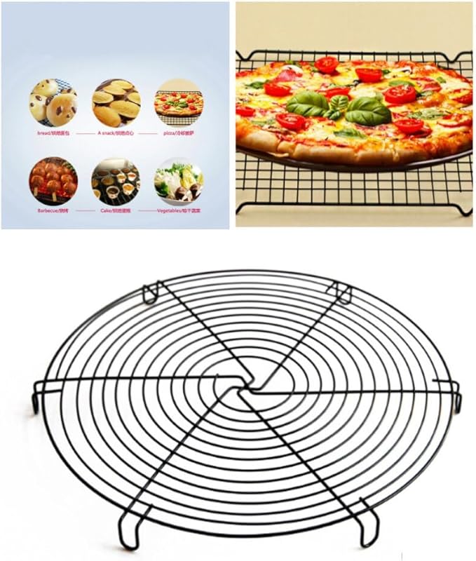 DOITOOL 3 Pack Cake Cooling Racks 12 Inch Round Cooling Racks for Cooking and Baking, Stainless Steel Rack Canning Rack, Circle Wire Cooling Rack for Air Fryer, Instapot, Cake Pans