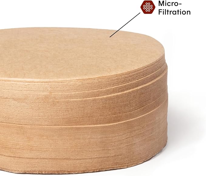 AeroPress Coffee Maker Natural Paper Micro-Filters – Round Replacement Coffee Filters, Unbleached, Compostable Paper Filters, Fits Standard Size AeroPress Coffee Makers, 2 Pack (400 Count)