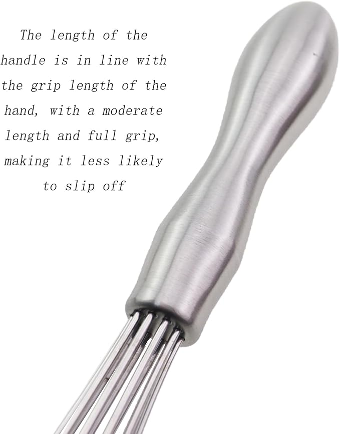 2PCS 430 Stainless Steel Mini Ball Shape Whisk 10/12inch Hand Creamer Cooking Tools Suitable for Kitchen Baking