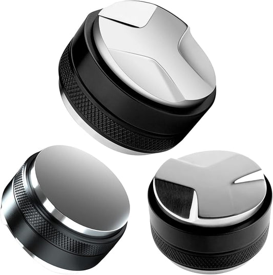 58mm Coffee Tamper and Distributor, Dual Head Coffee Leveler Fits for 58mm Portafilter, Adjustable Depth Espresso Hand Tampers, Professional Barista Espresso Distribution Tool