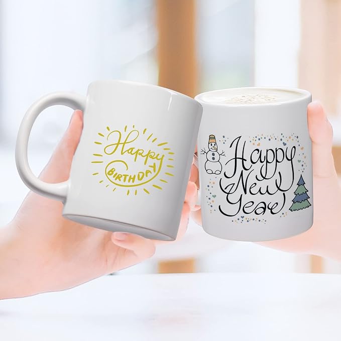 20oz sublimation Blank large Mugs and Big handle set of 2 Professional Grade Mugs White Coated Ceramic Cup for Coffee Tea or DIY Gifts (20oz)