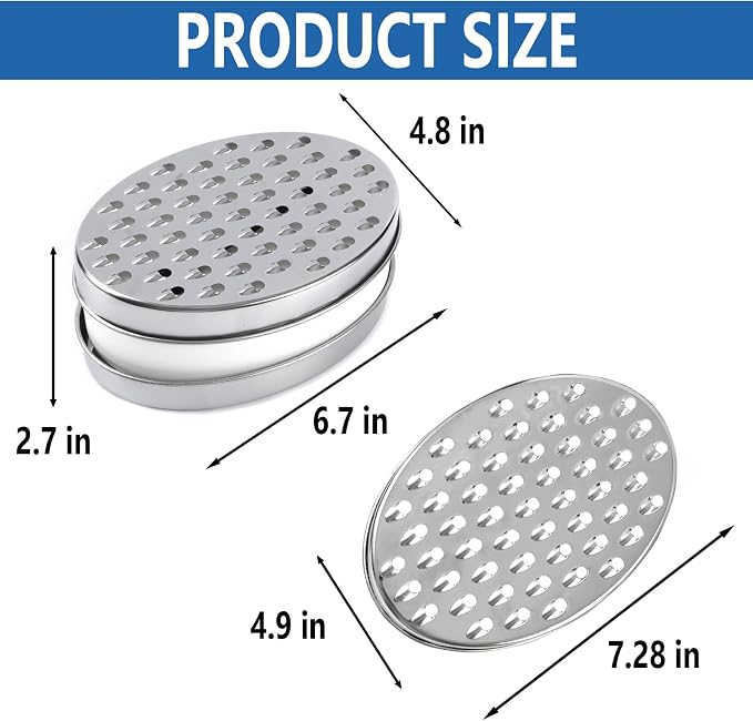 Cheese Grater Citrus Lemon Zester with Food Storage Container & Lid - Perfect For Hard Parmesan Or Soft Cheddar Cheeses, Ginger, Vegetables, Butter, Chocolate & Nutmeg (White)