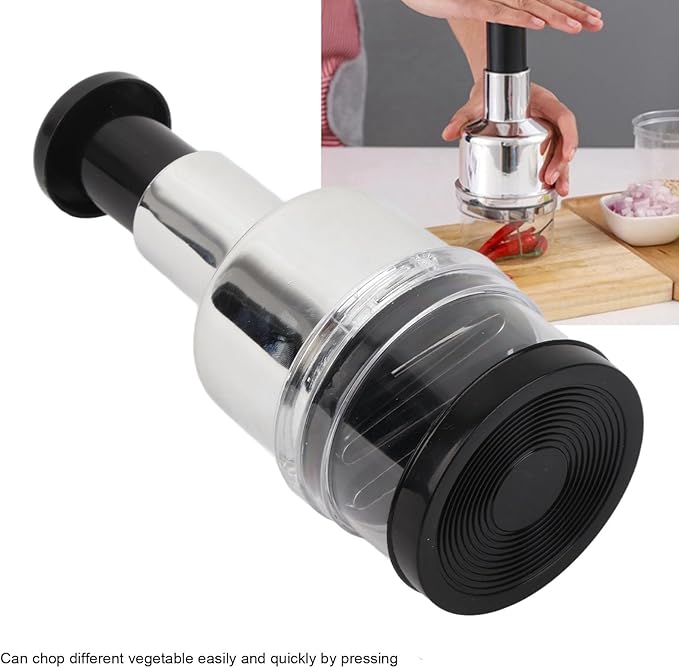 Hand Vegetable Chopper, Manual Food Chopper, Stainless Steel, for Onion, Kitchen Use