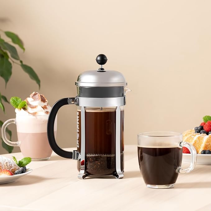 Bodum 12oz Bistro Coffee Mug Single-Wall Tempered Glass, 2 Pack, Clear | Single-Wall