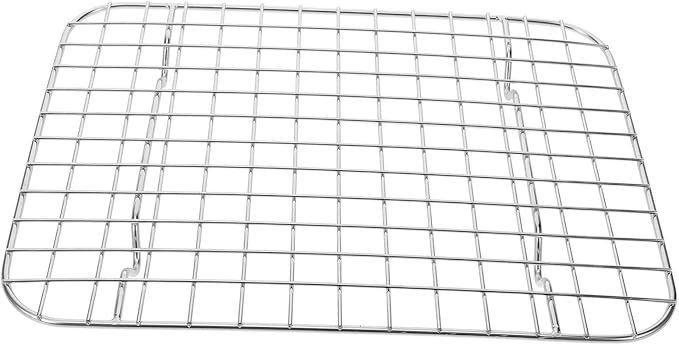 PRETYZOOM Versatile Baking Cooling Rack Large Size Stainless Steel Grid Grill Oven Cooking Rack for Cookies Breads