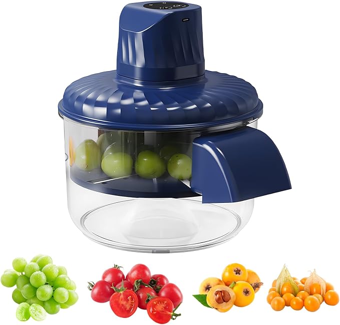 Electric Grape Peeling Machine, Automatic Fruit and Garlic Peeler for Grape Tomato Cherry Cordless Grape Peeler Machine Garlic Peeler Skin Remover 50W Motor with Stainless Steel Blades (USB Charged)