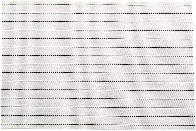 Restaurantware Carmel Mesh 16 x 12 Inch Table Placemats Set Of 6 Woven Washable Placemats - Pick Stitch Design No Stain White Kitchen Placemats Heat Tolerant Easy To Clean