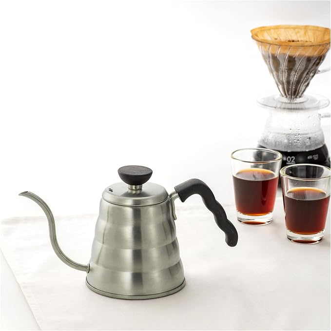 Hario V60 "Buono" Gooseneck Coffee Kettle, 700ml, Stainless Steel, Silver