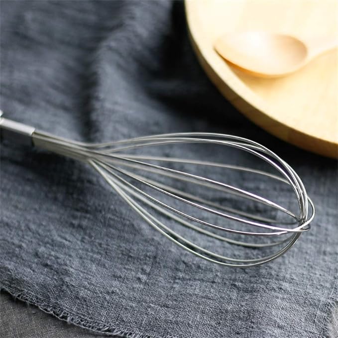 Whisk Stainless Steel Balloon Stir Tool Not Sticky Baking Stir Egg Butter (Size : 30cm)
