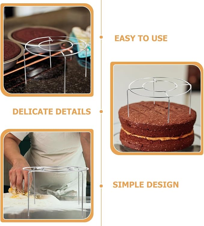 Stainless Steel Cooling Rack for Baking for Cakes Cookies and Breads and Easy to Clean Wire Rack for Home and Bakery Use