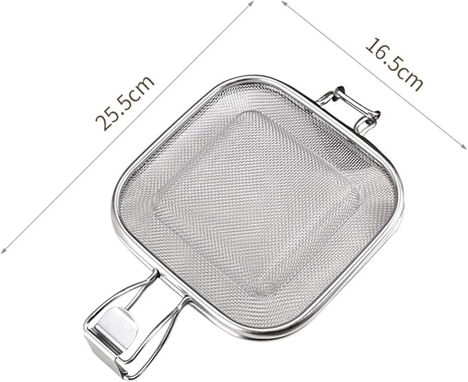 Sandwich Grill Net Roasting Pan Stainless Steel Sandwich Cooling Rack Baking Tool Roasting Net for Picnic Camping Vegetables