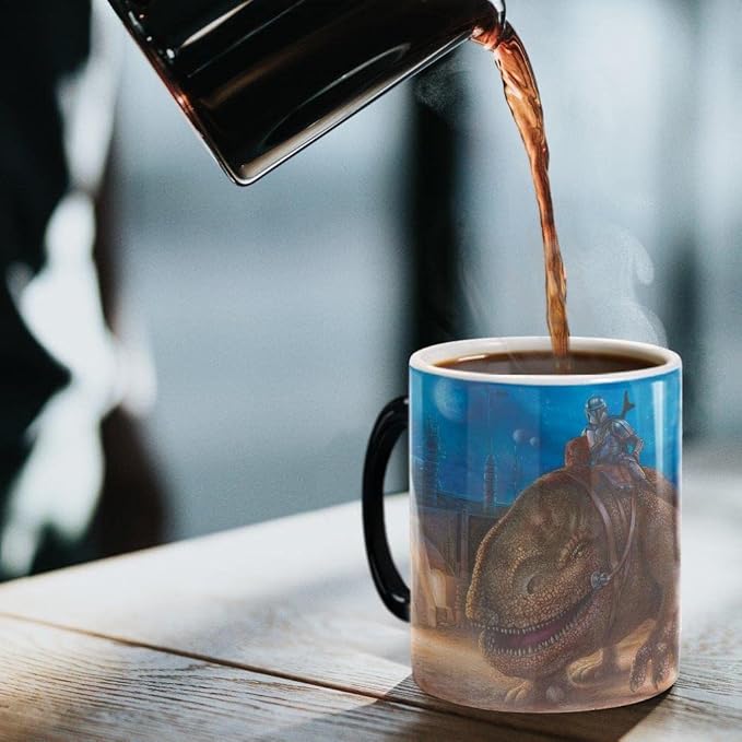 Morphing Mugs Star Wars – The Mandalorian – The Reckoning – One 11 oz Color Changing Ceramic Mug – Image Revealed When HOT Liquid Is Added! MMUG1351