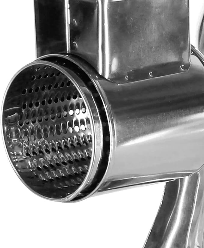 DYNAMI 5 in 1 Stainless Steel Rotary Grater,Kitchen Grater Vegetable Slicer,Cheese Rotary Chopper Food Mills With 5 Stainless Drum,for Home Kitchen Restaurant (Suction cup type, Not for Hard Cheeses)