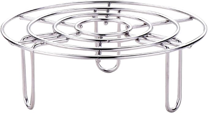 Steam Rack, Heavy Duty Steaming Rack Stand, Stainless Steel Round Steamer Cooling Rack Trivet, Pot Steamer Insert Food Stand, Steaming Cookware Accessories(SIZE:15.5cm/6.1in)
