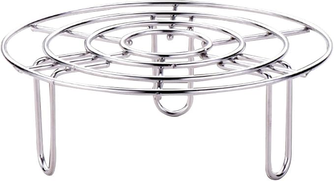 Steam Rack, Stainless Steel Round Steaming Rack Stand, Cooling Rack Trivet, Wire Steamer Kettle Racks Holder, Pot Steamers Insert Food Stand, Cooking Steaming Baking Stand (15.5cm/6.1in)