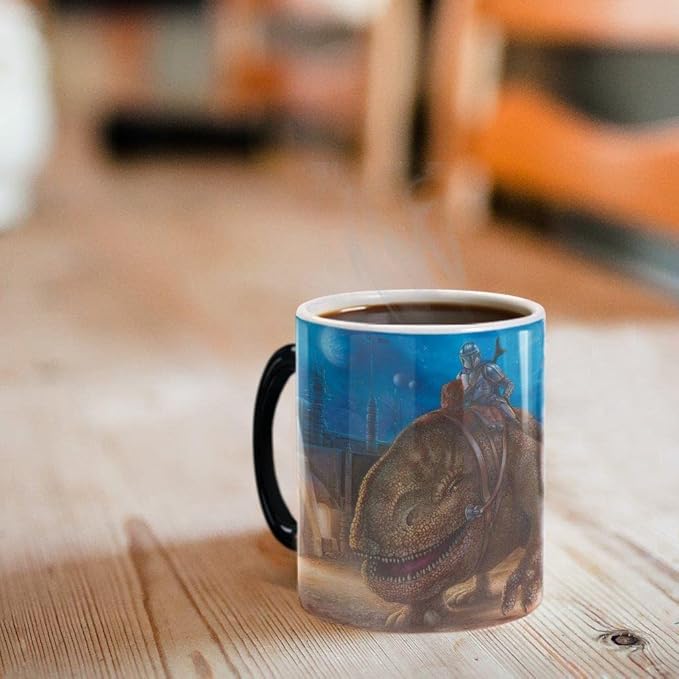 Morphing Mugs Star Wars – The Mandalorian – The Reckoning – One 11 oz Color Changing Ceramic Mug – Image Revealed When HOT Liquid Is Added! MMUG1351