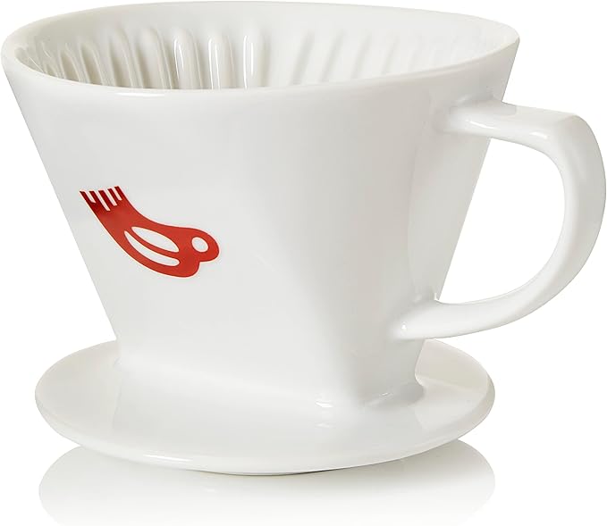 Lardera Japan Porcelain Ceramic Coffee Dripper for Superior Pour Over Cup
