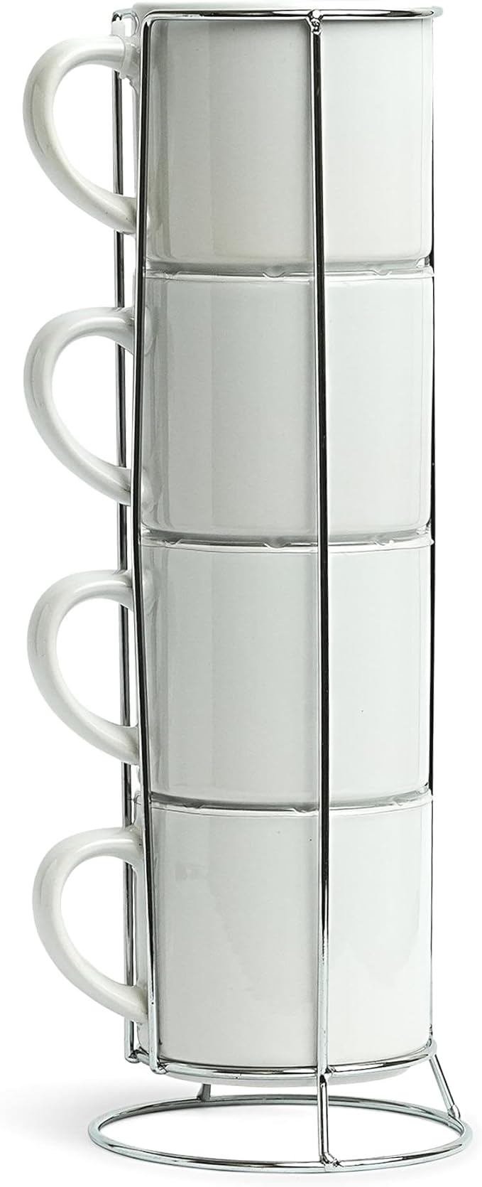 Star Wars Grogu Holiday Cuteness 4-Piece 10oz Stackable Ceramic Mug Set