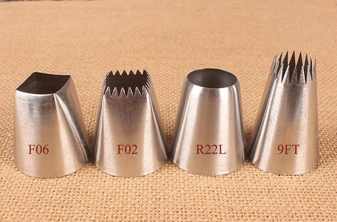 Piping Tips For Cake Decorating, Stainless Steel Icing Piping Nozzles For Pastry Fondant Decorating Tools