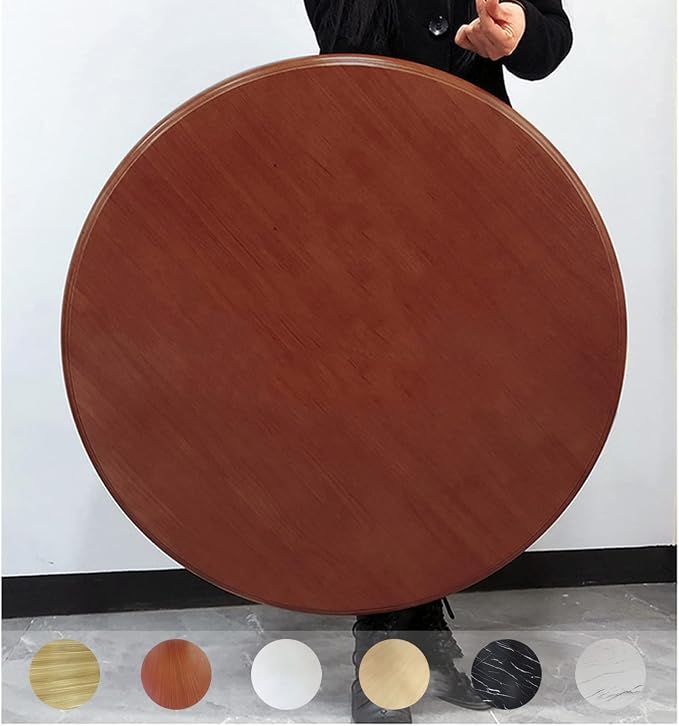 50cm 70cm 90cm Rotating Turntable Lazy Susan For Round Dining Table Tabletop, Round Wooden Rotating Tray, Sturdy, Home Kitchen Hotel Dining Table Turntable Serving Plate (Color : White-B, Size : Ø70