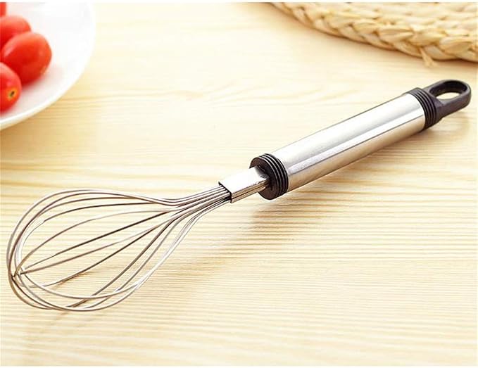 Whisks, Kitchen Steel Wire Balloon Whisk Milk Bubbler Blender