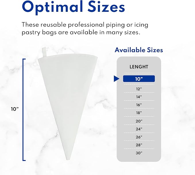 New Star Foodservice 24 Inch Bakery-Grade Plastic Pastry Bag, Reusable Cake Decorating and Piping Bag
