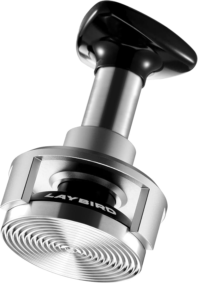 TriPress Espresso Tamper 53.3mm-54mm, Spring Loaded Coffee Tamper for 54mm Breville Sage Portafilter, 25lb Constant Pressure Self Leveling Tamper Tool, Zero-Residue Threaded Base