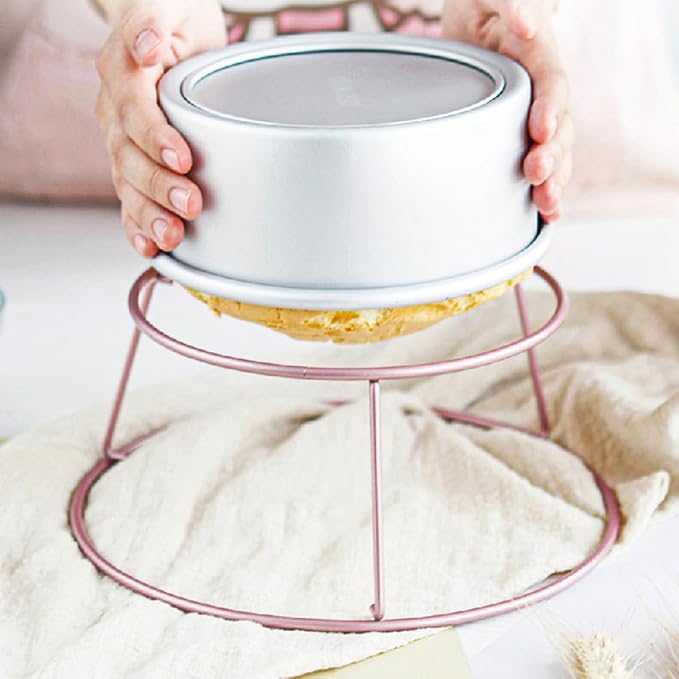 Rose Gold Cooling Rack Baking Rack Cooler Non-stick Stainless Steel Cake Stand for Bread and Pastry Baking Kitchen Cooling Tool