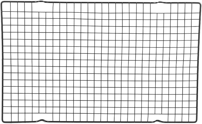 Multifunctional Stainless Steel Cooling Rack Baking Grid Grill Mat 16x10 Inch for Oven Baking Roasting Barbecue with Nonstick Easy Clean Air Design