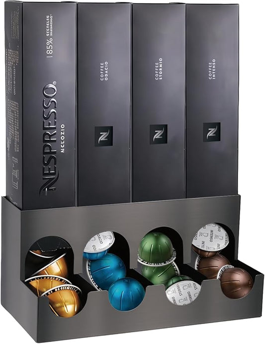 Nespresso Vertuo Pod Dispenser,Nespresso Pods Holder, Dispenses 4 Coffee Flavors (40 Vertuo Capsules),Nespresso Vertuo Pod Holder, Nespresso Pod Holder for Coffee Capsules（Holder only）