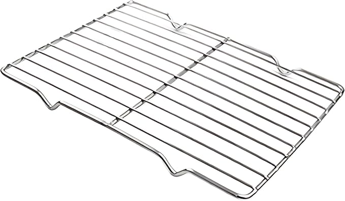 Grilling Rack Heavy Duty Wire Grate Oven Roasting Rack 5.3 x 8.75 inch Rectangle Baking Cooling Steaming with 4 Legs Stainless Steel Rack (5.3"X8.75",22.2X13.5cm)