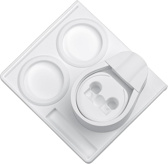 Normcore Tamping Station, 51mm 54mm Compact Tamping Station, Espresso Tamping Mat With Portafilter Stand, Coffee Tamper Mat, Food Grade Non-Slip Silicone, White