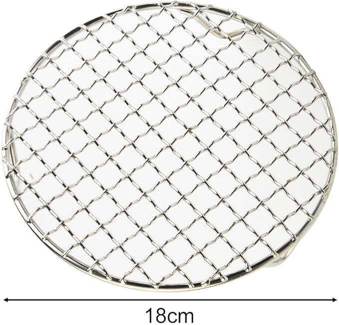 Round Cooking Rack 201 Stainless Steel Versatile Round Cooling Rack Wire Grill Sheet for Oven Baking Grilling Drying Steaming,Multiple Sizes 13cm-35cm(18cm)