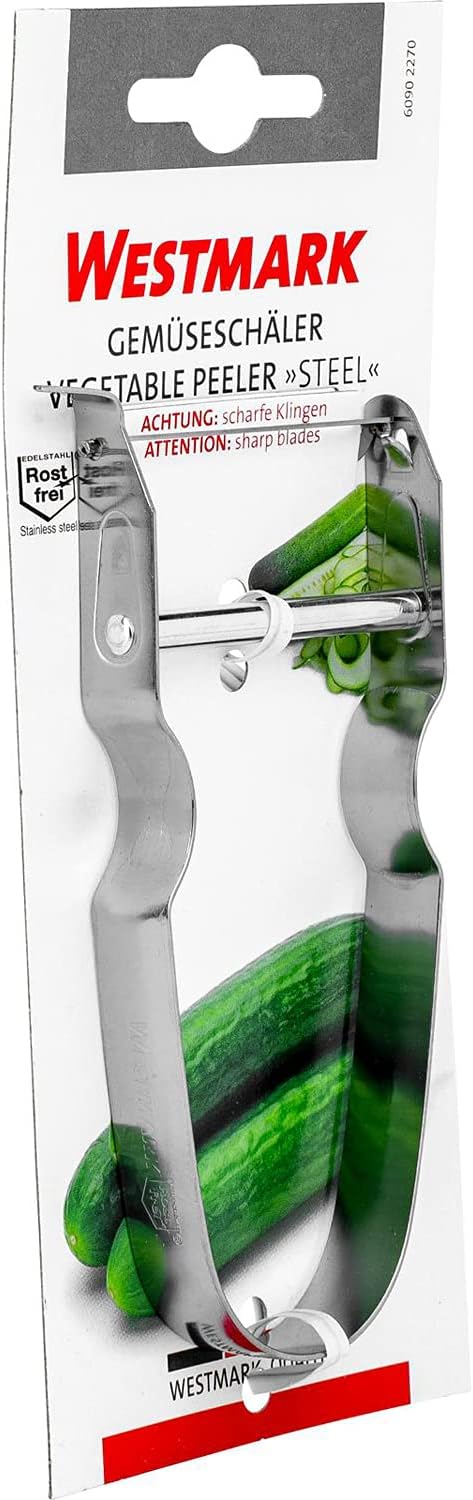 Westmark Peeler, Stainless Steel, Silver, 11.5 x 6.5 x 1.3 cm