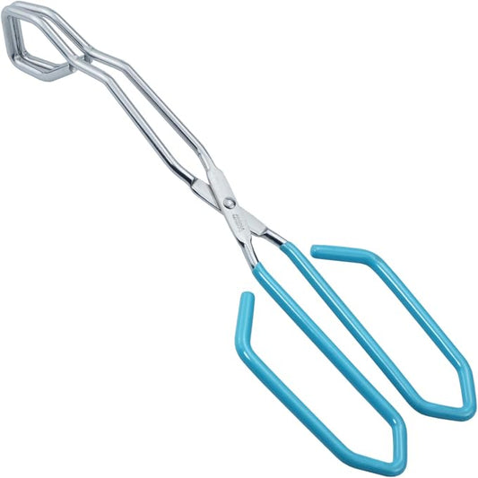 HINMAY Kitchen Scissor Tongs 11-Inch Heavy Duty Stainless Steel Scissor Cooking Tongs