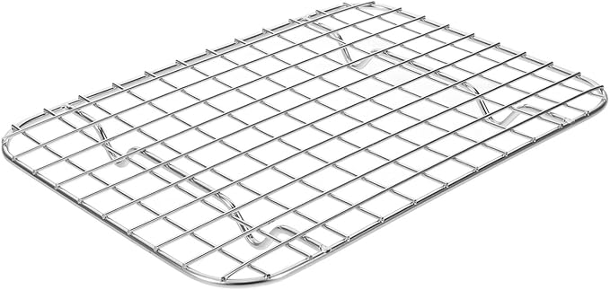 Stainless Steel Grid Grilling Rack Versatile Drying Baking Rack for Cooling Roasting and Bbq Fits Ovens Dishwashers Kitchen Essential