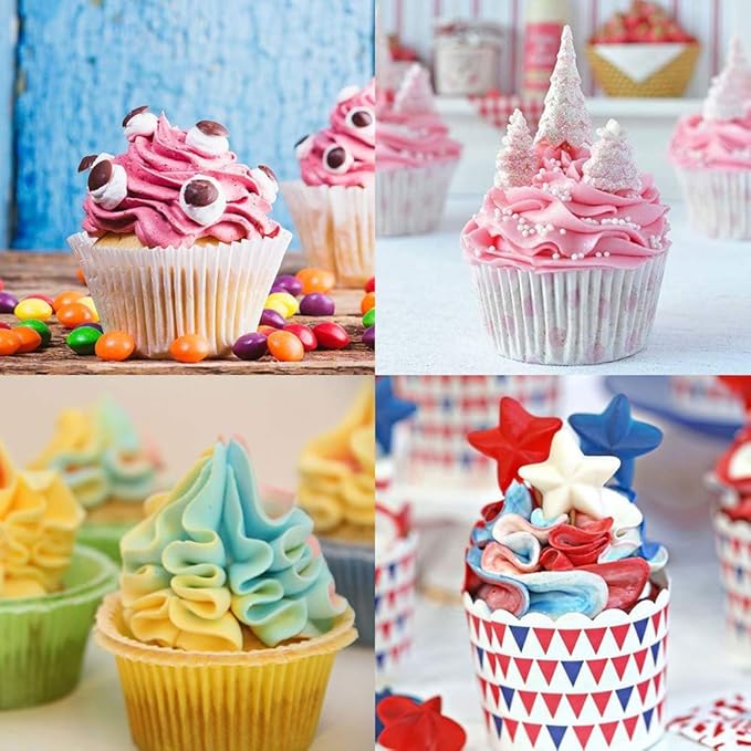 Russian Piping Tips Set, Airlxf 6PCS Stainless Steel Icing Piping Nozzles Tips Cake Cupcake Decorating Supplies Kit Flower Frosting Tips DIY Icing Piping Tips for Cake Decorating (6PCS)