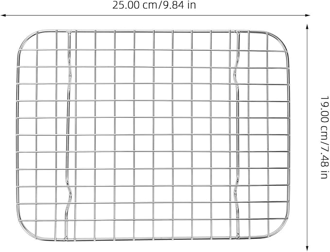 MAGICLULU Stainless Steel Bbq Grill Rack with Thick Grid Construction for Quick Cooling and Flexible Cooking Methods, Sturdy Wire Baking and Cooling Rack Suitable for Oven, Dishwasher Safe