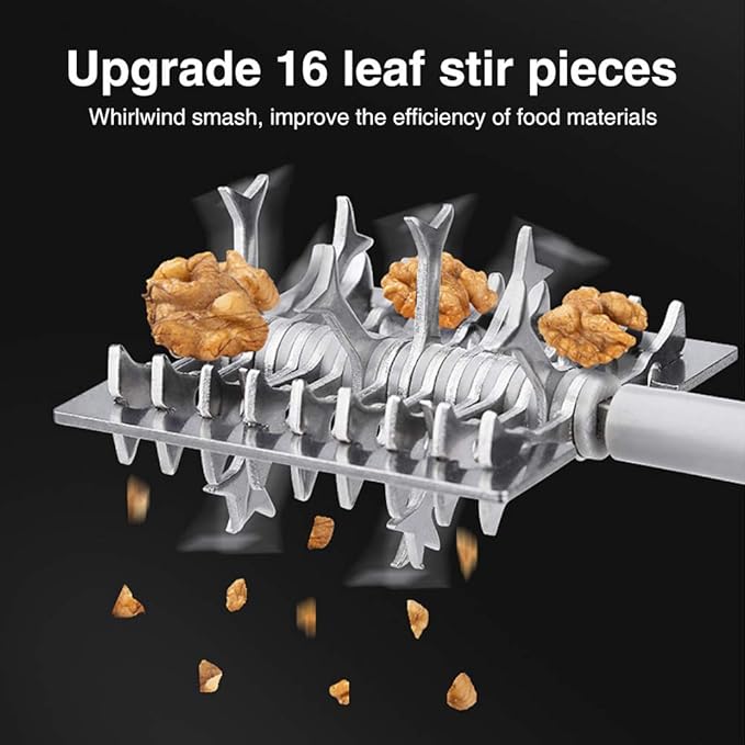 Nut Chopper,Manual Nut Grinder with Hand Crank,Hand Held Food Shredder Cutter for Different Nuts for Baking for Kitchen
