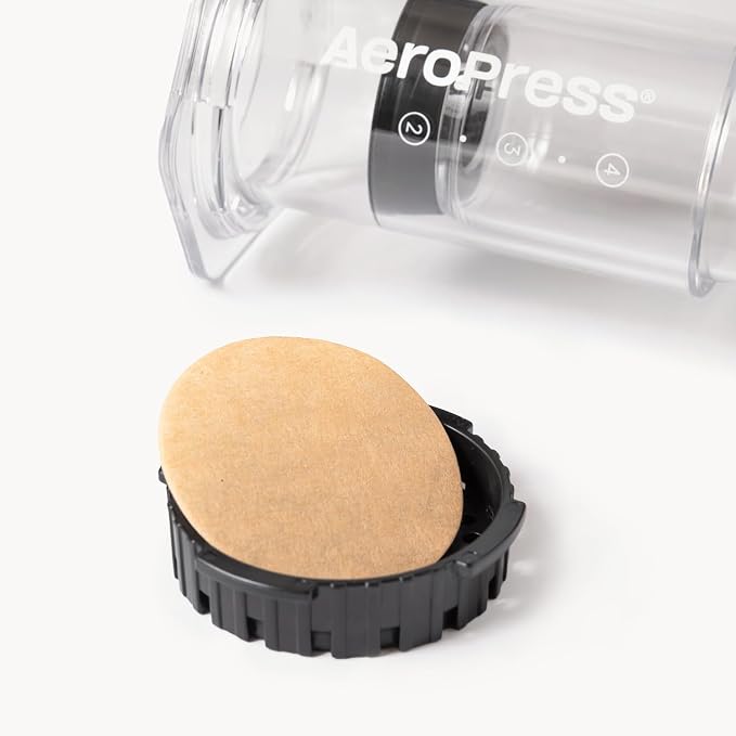 AeroPress Coffee Maker Natural Paper Micro-Filters – Round Replacement Coffee Filters, Unbleached, Compostable Paper Filters, Fits Standard Size AeroPress Coffee Makers, 2 Pack (400 Count)