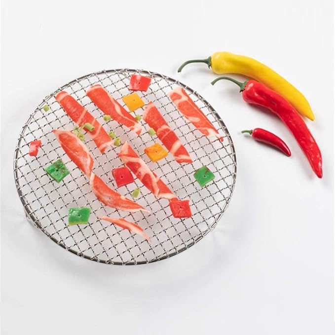 Round Cooling Racks Steaming Grilling Rack Stainless Steel,Fits Air Fryer/Round Cake Pan/Oven & Dishwasher Dia 9.8"