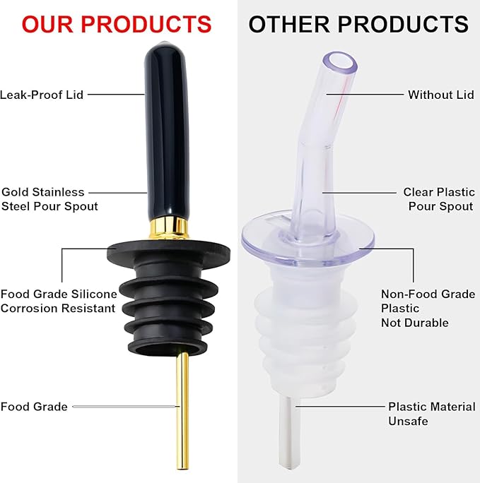 gegewawa Olive Oil Dispenser Bottle for Kitchen with Metal Spout, Glass Oil Bottles 7OZ, Elegant Glass Cooking Dispenser for Kitchen