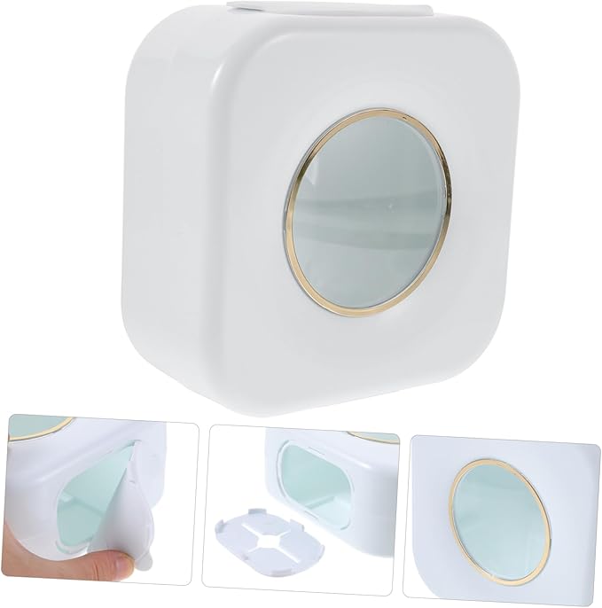 Wall Mounted Storage Box for Cling Film and Food Bags Heavy Duty Plastic Wrap Organizer Space-Saving Kitchen and Bathroom Storage Solution Multi-Purpose Design