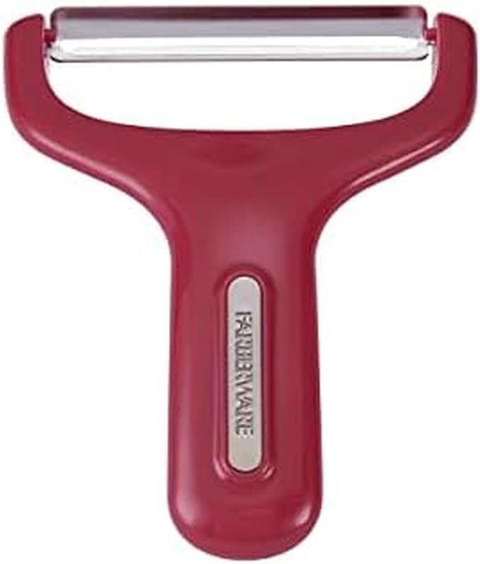 Farberware Professional Large Y Shaped Vegetable Peeler with Stainless Steel Premium Ultra Sharp Blade, 4.53x0.79x5.31 Inch, Berry