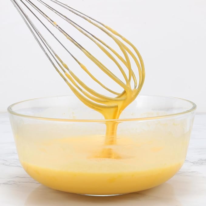 10-Inch Balloon Whisk (16 Pack), Classic Manual Kitchen Egg Beater, Handheld Stainless Steel Whisk for Cooking, Blending, Whisking, Beating and Stirring