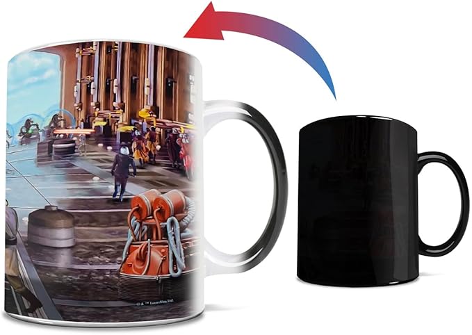 Morphing Mugs Star Wars – Liberation of Naboo – 11 oz Heat Sensitive Mug – Ceramic Color Changing Heat Reveal Coffee Tea – Official Licensed Thomas Kinkade Studios Collectible MMUG1734