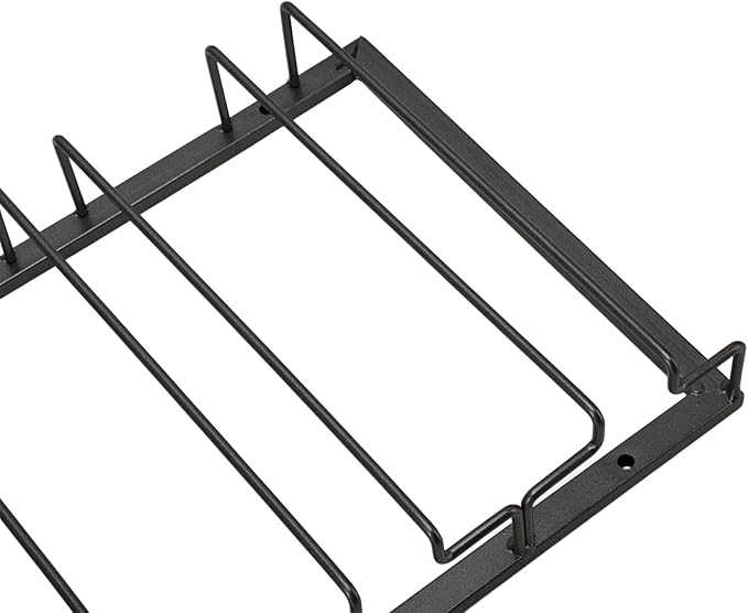 Upside Down Wine Glass Rack European Hanging Wine Glass Rack Under Cabinet Wine Glass Rack Wine Glass Rack For Bar Home Cup Storage Display Rack (Black)