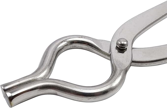 Stainless Steel Pakkad-Big, 1 Pcs, Modern, Silver, 10.4 x 2.2 x 0.2 Inch, Food Tongs