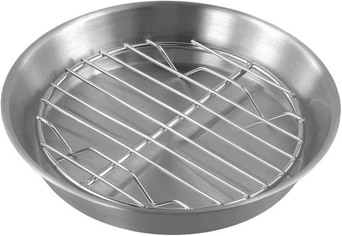 Round Cooling Rack,Stainless Steel Round Baking Pan With Cooling Rack For Effortless Cooking And Cleanup In The For Kitchen(16cm)