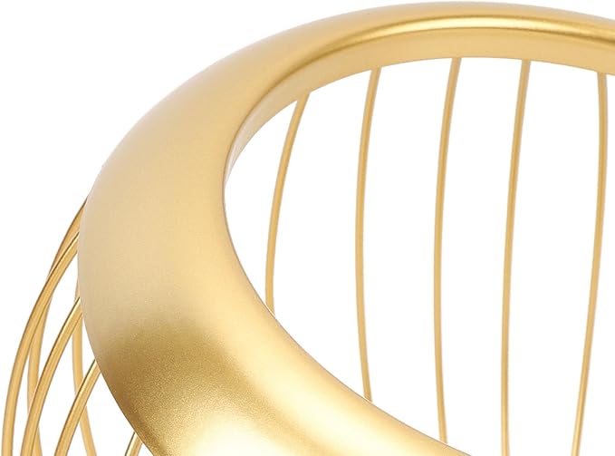 Coffee Pod Holder for Countertop, Coffee Pod Basket Metal Capsule Storage Basket Metal Coffe Pods Storage Large Capacity Coffe Station Organizer (Gold)